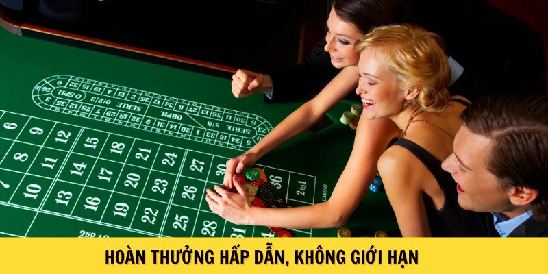 Hoàn thưởng hấp dẫn, không giới hạn
