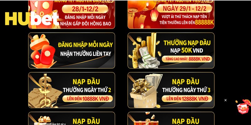 Tham gia nạp tiền lần hai để nhận ưu đãi lên đến 50%